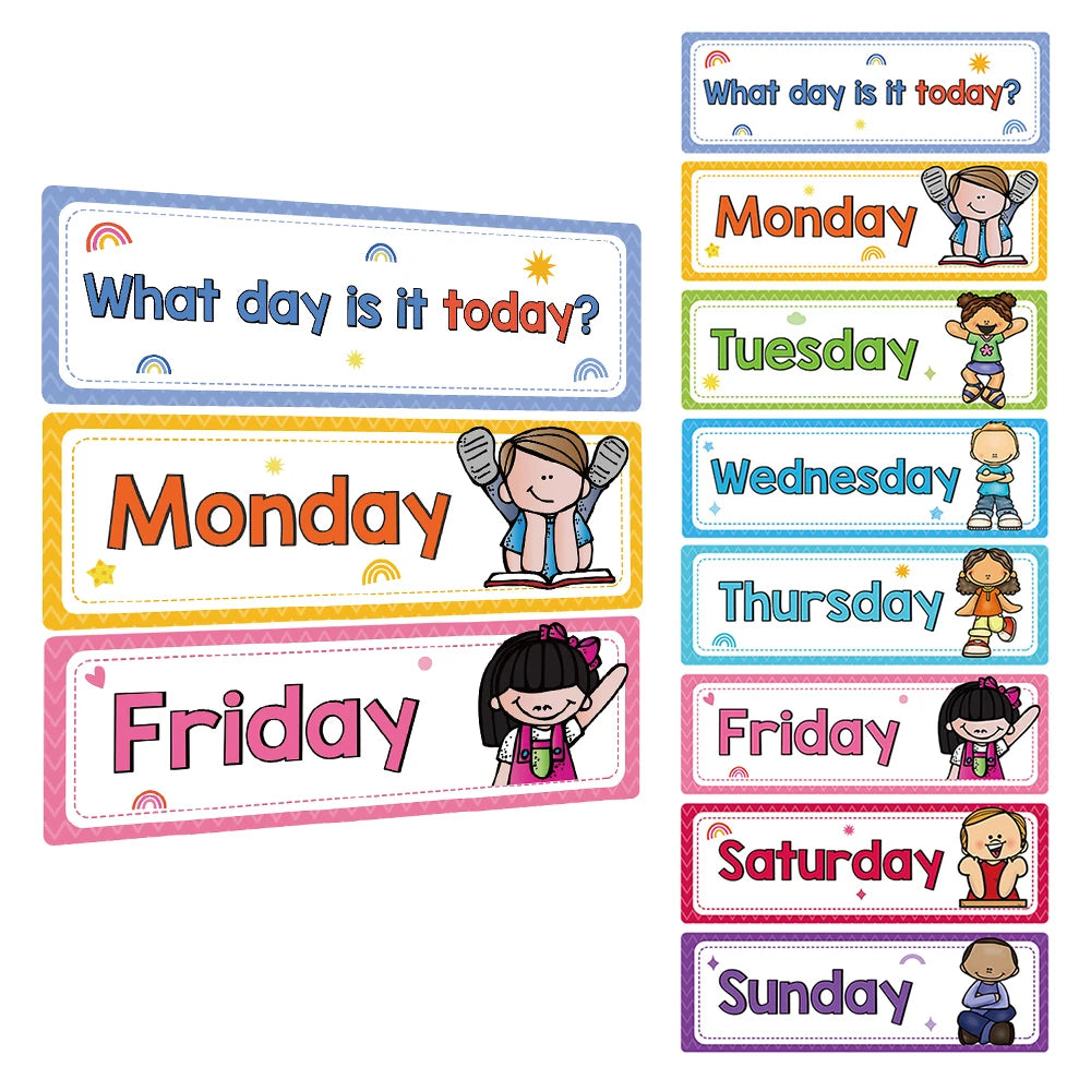 Display & Learn English Subject Title Bulletin Board Card Set