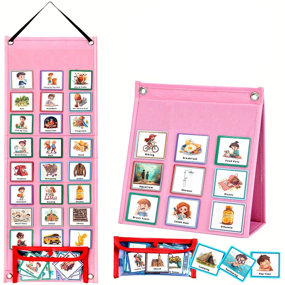 Wonder Routine 96pc Visual Schedule Daily Routine Card Set