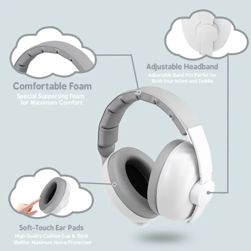 Baby Anti Noise Ear Protection Stretchable Earmuffs