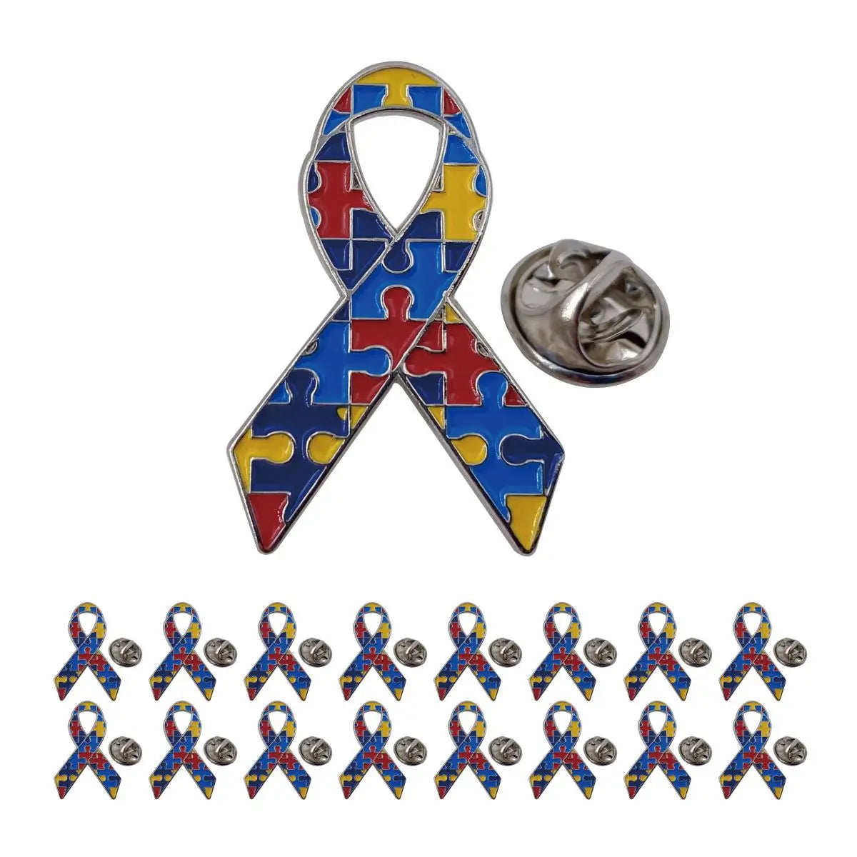 Autism Awareness Nickel Enamel Pin Badge
