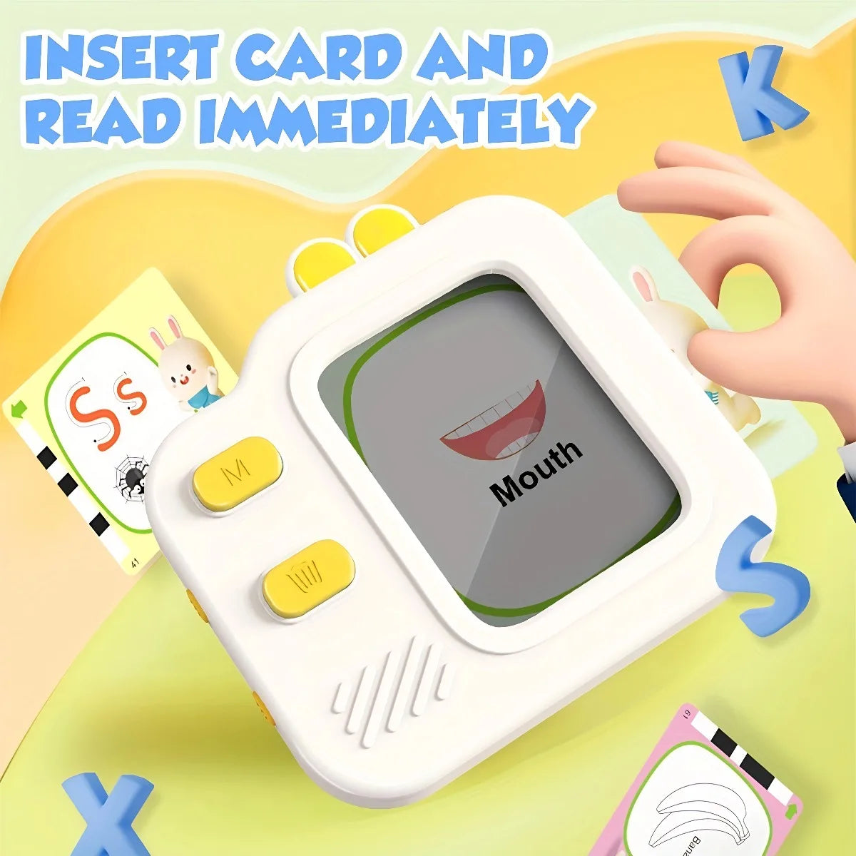 Flash Card Reader with LCD Drawing Pad and Sound