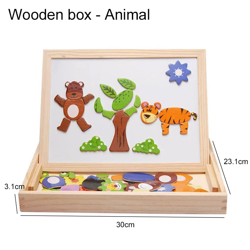 Magnetic Write & Play Animal Board
