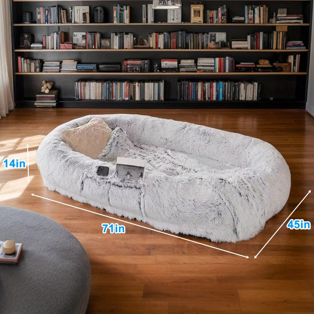 Washable Wonder Faux Fur Oversized Napping Bed