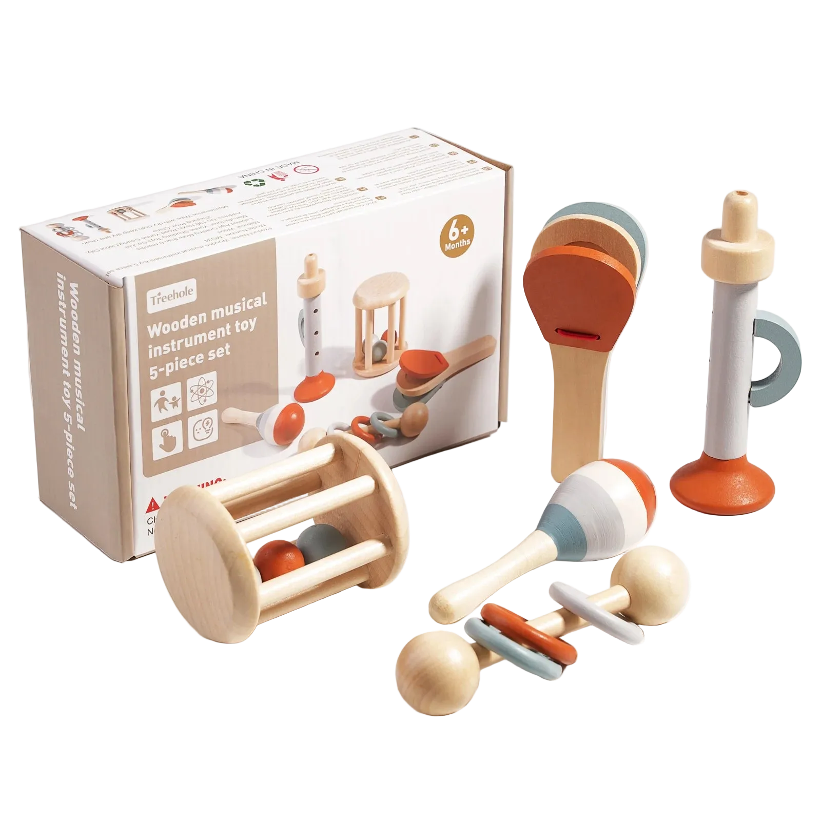 Wonder Sound Wooden Music Noise Maker Toy Set