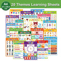 English Word Learning Poster Chart Classroom Teaching Set