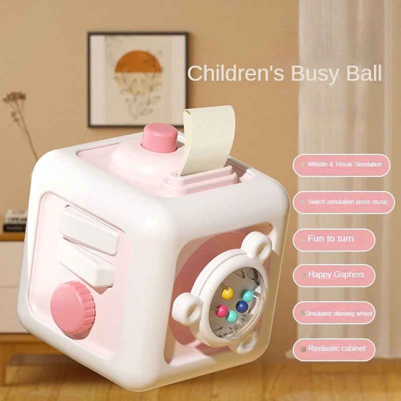 Wonder Cube 6 in 1 Montessori Sensory Cube Fidget Skills Set