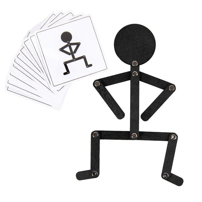 Bend & Build Montessori Wooden Stick Man Set