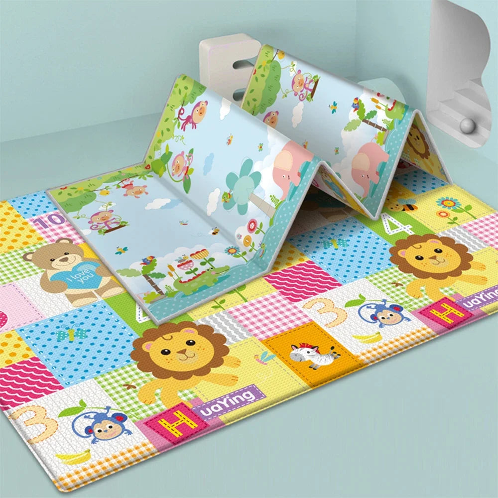 Wonder Crawl Foldable Baby Play Mat, Non-Toxic Activity Rug
