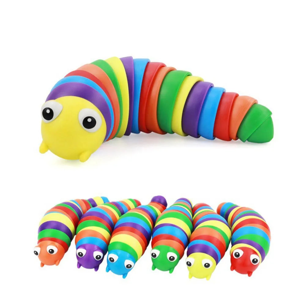 Wonder Wiggle Rainbow Sensory Slug Fidget Toy