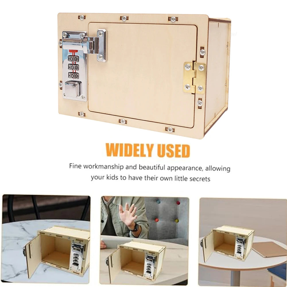 Wonder Build Wooden Password Lockbox Kit