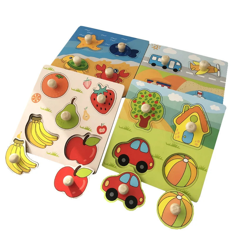 Early Learning Wooden Matching Puzzle Set