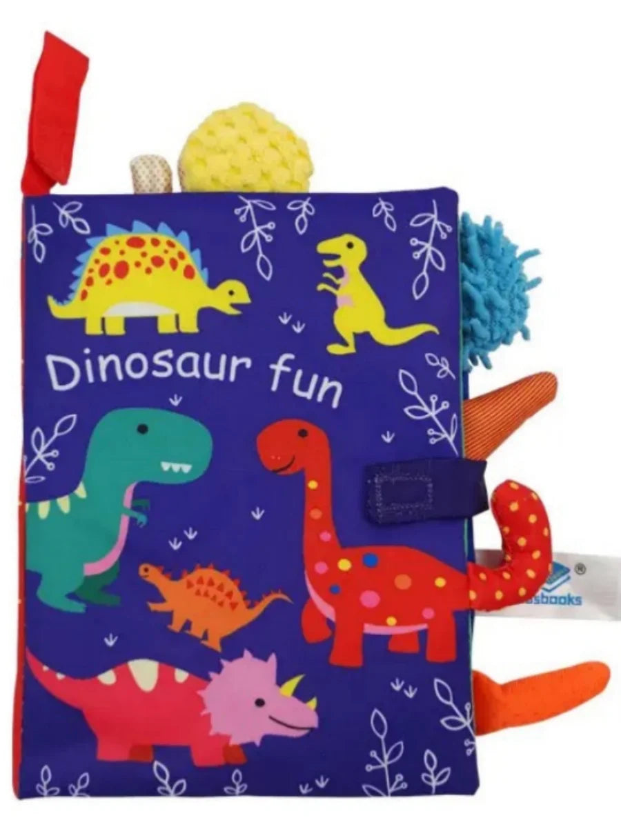 Little Senses Tactile Tail Cloth Rattle Sound Sensory Book