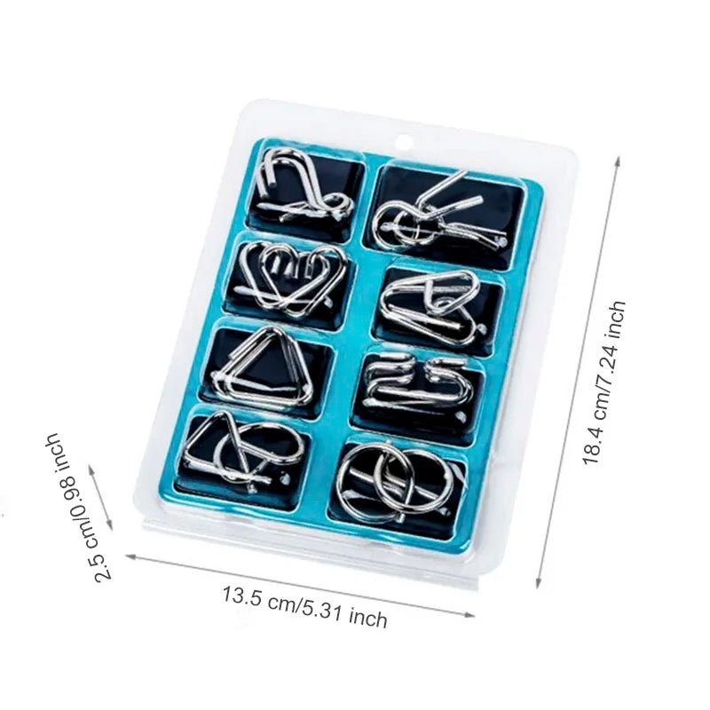 Wonder Twist Metal Wire Puzzle Brain Teaser Set
