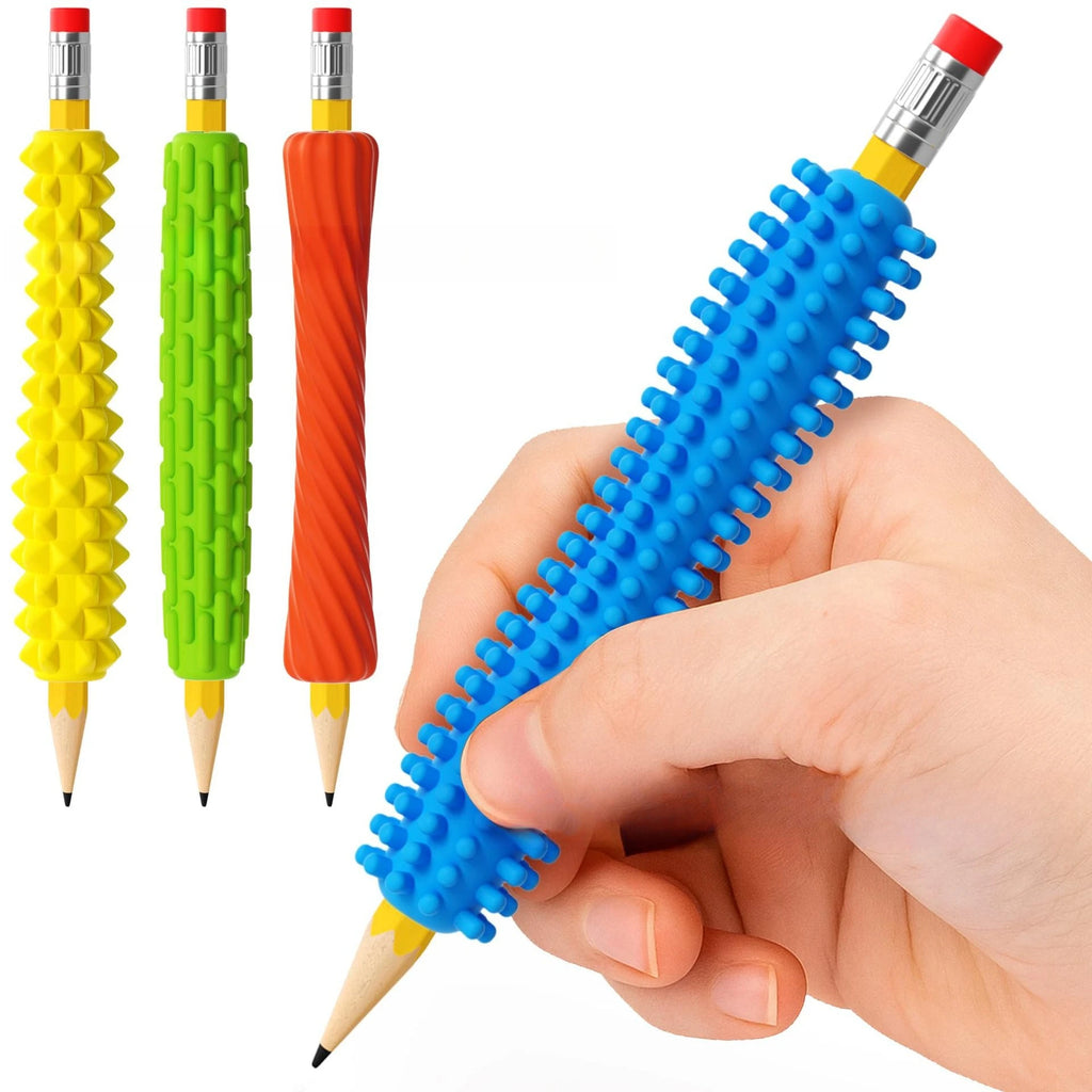 Wonder Grip Textured Silicone Pencil Holder Set