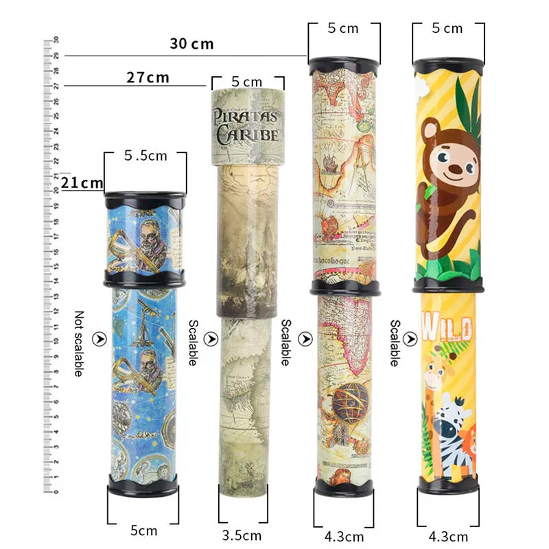 Magic Rotating Adjustable Kaleidoscope Color World Toy
