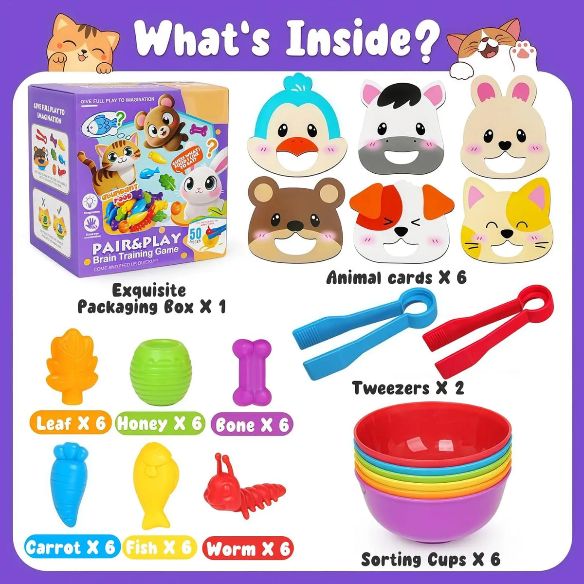 Wonder Match Montessori Animal Sorting and Counting Toy