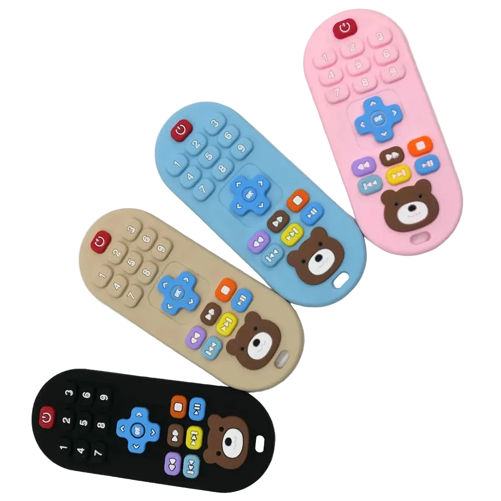 Little Biter Simulation Remote Silicone Teether