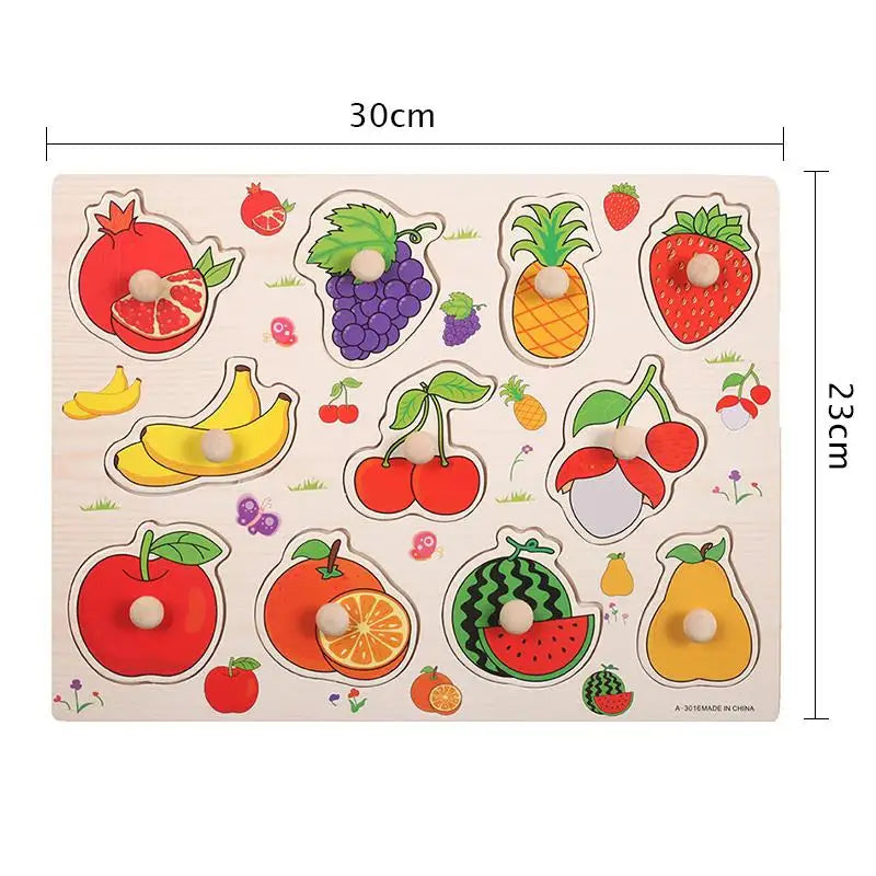 Little Learners Wooden Montessori Puzzle