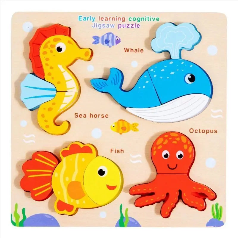 Early Learning Wooden Matching Puzzle Set