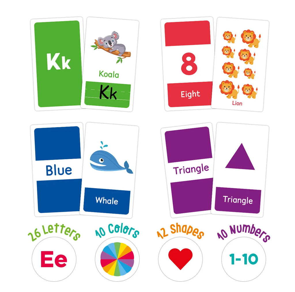 Learn & Play 58pc Montessori ABC Alphabet Flashcard Puzzle Set