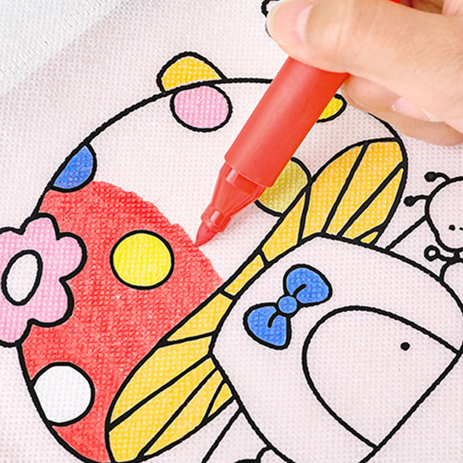 Little Artists DIY Graffiti Coloring Craft Bag