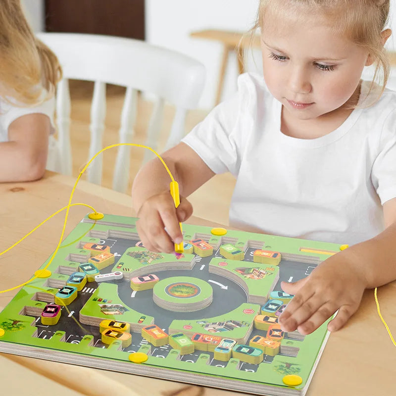 Montessori Magnetic Alphabet Maze Fine Motor Board