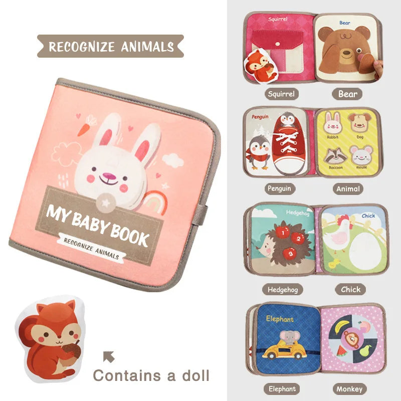 Wonder Pages Montessori Animal Cognitive Busy Book Set