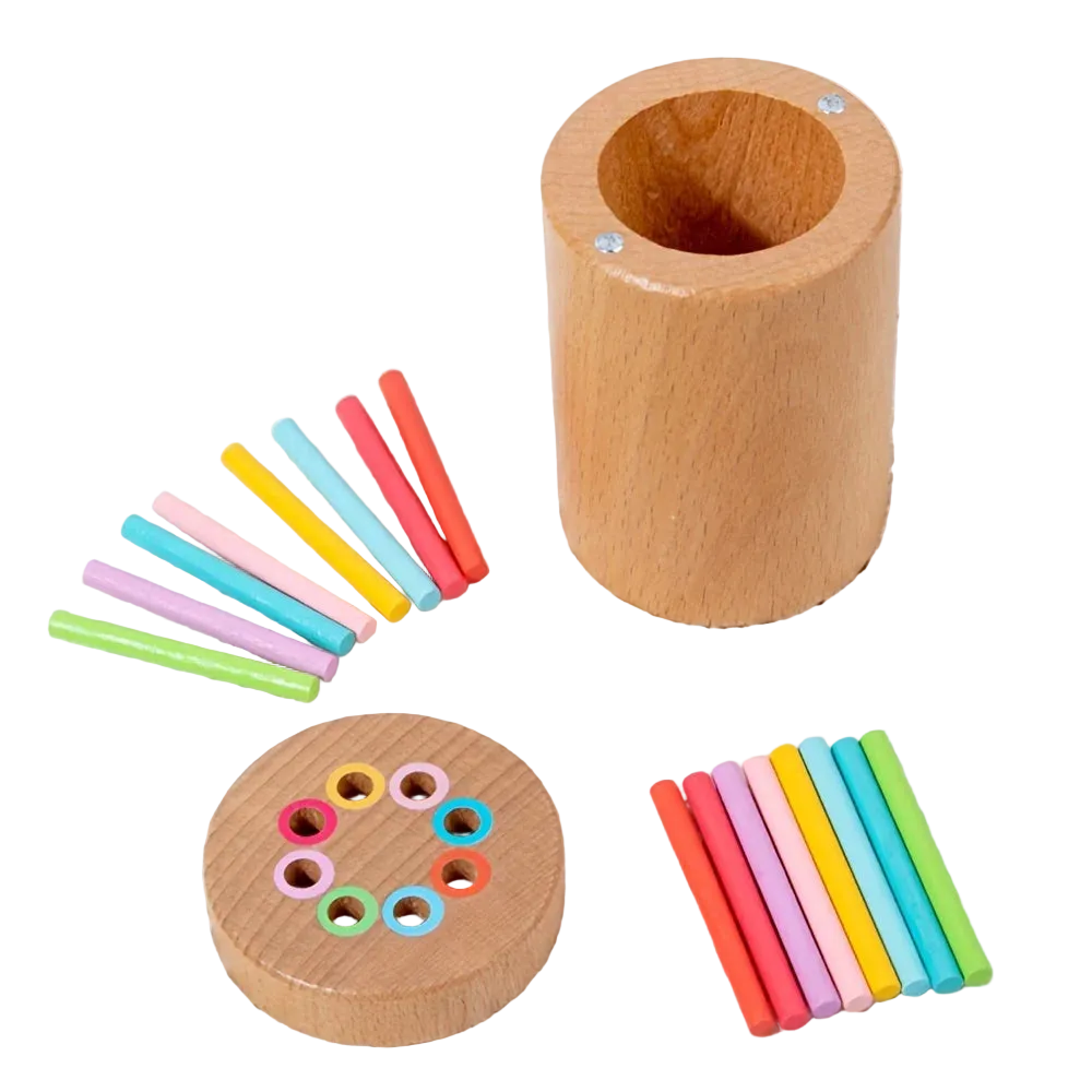 Wooden Color Sorting & Matching Busy Board