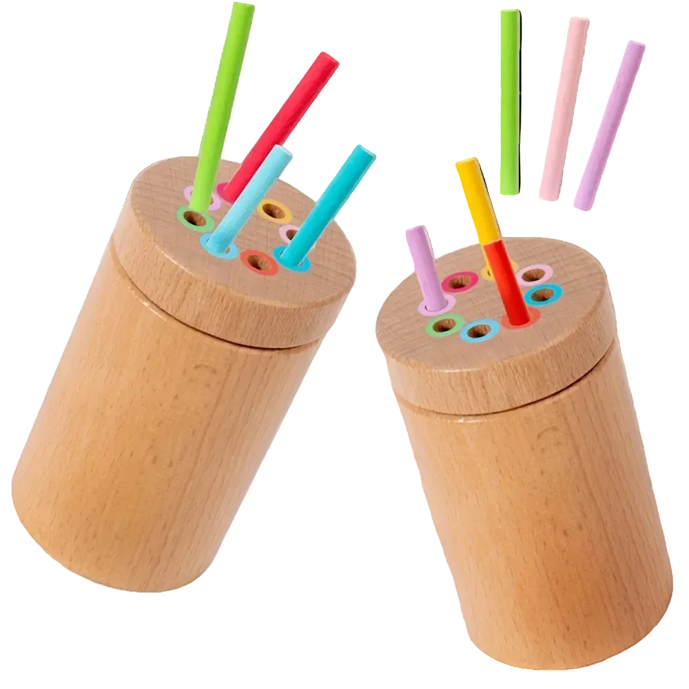 Wooden Color Sorting & Matching Busy Board