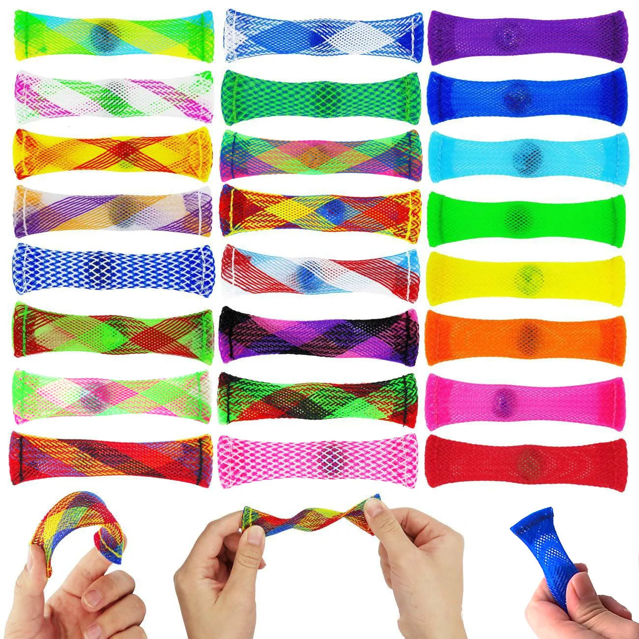 Squeeze & Roll Braided Marble Sensory Fidget Pack