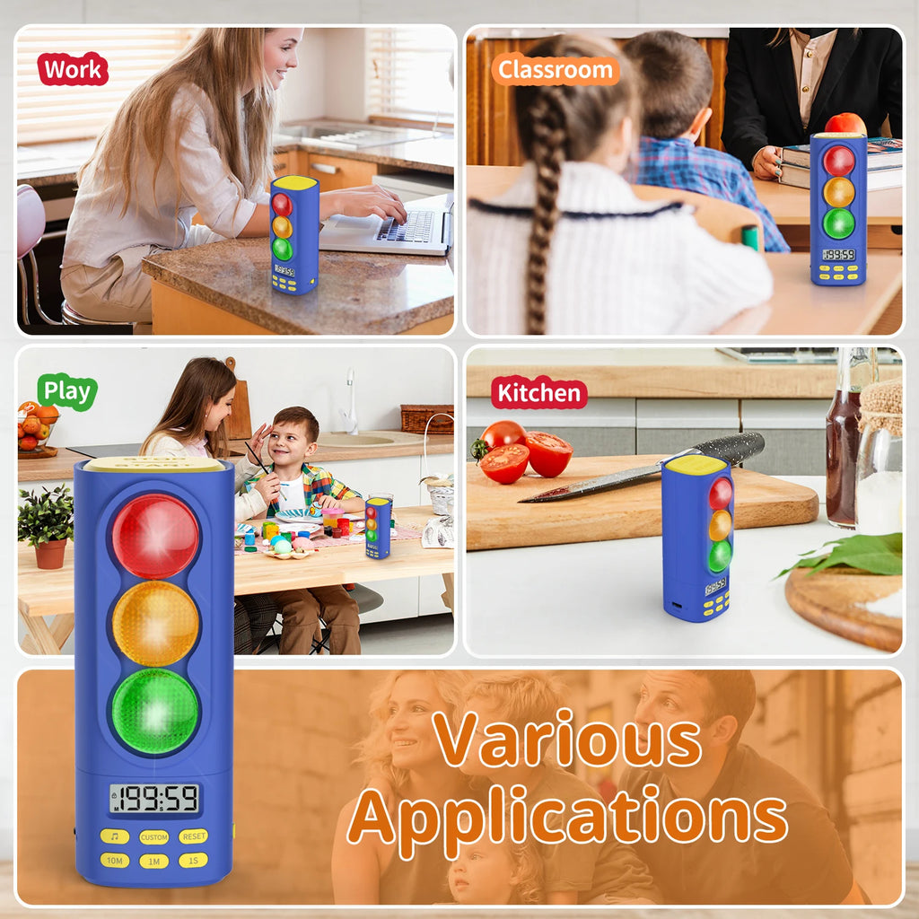 See & Manage Digital Visual Timer Signal Light 200 Minute