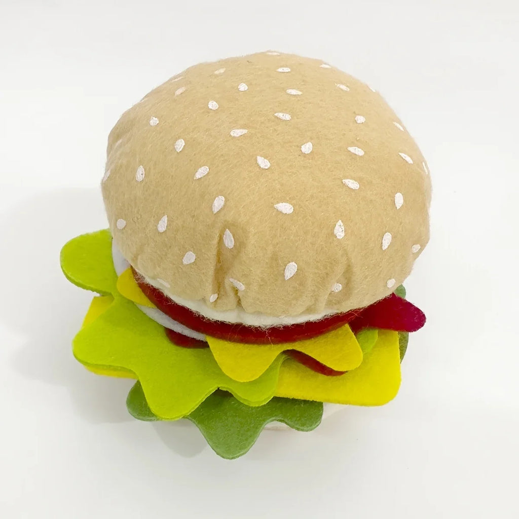 Wonder Bites 28pc Felt Food Burger & Sandwich Play Set