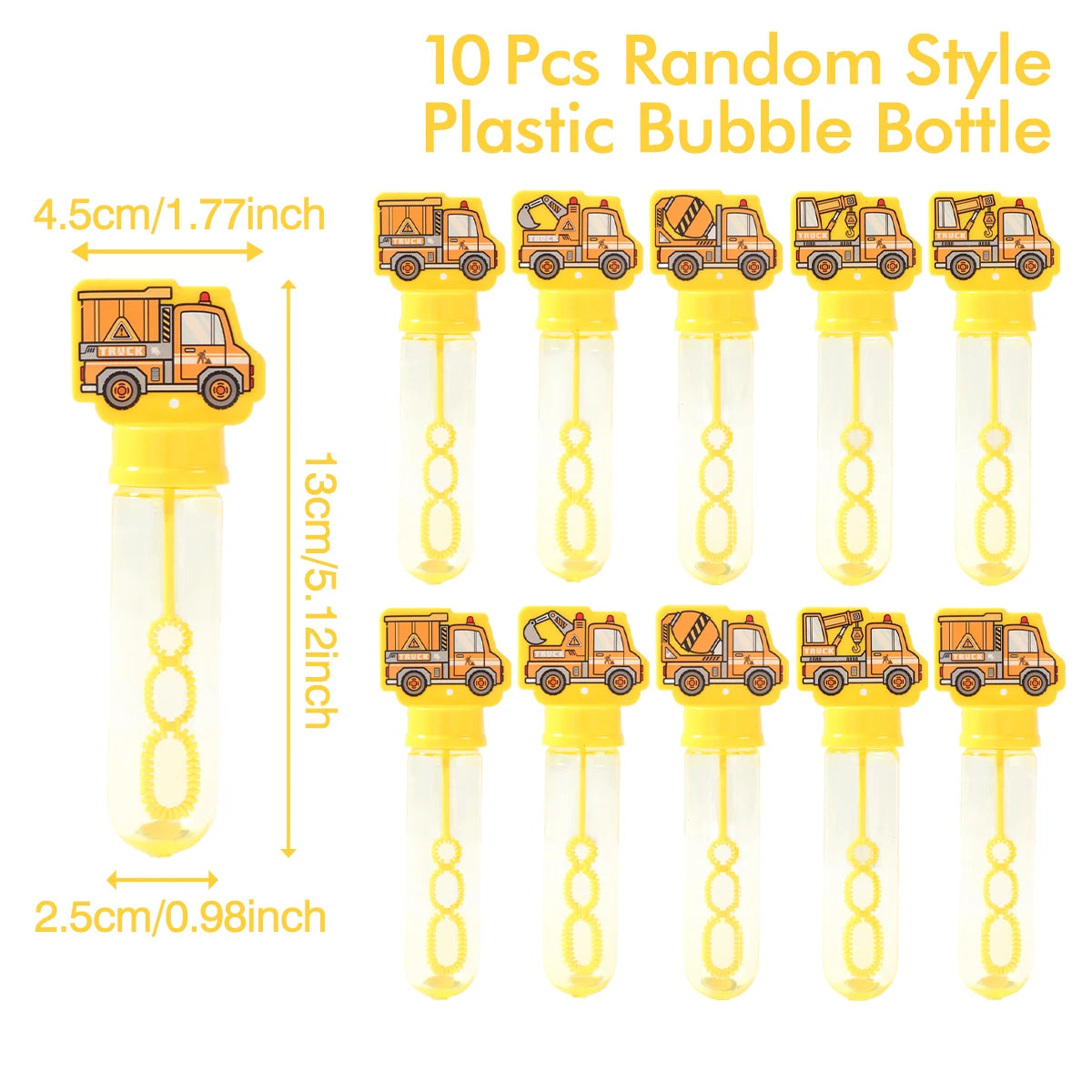 Construction Vehicle Bubble Wand Classroom Reward Pack