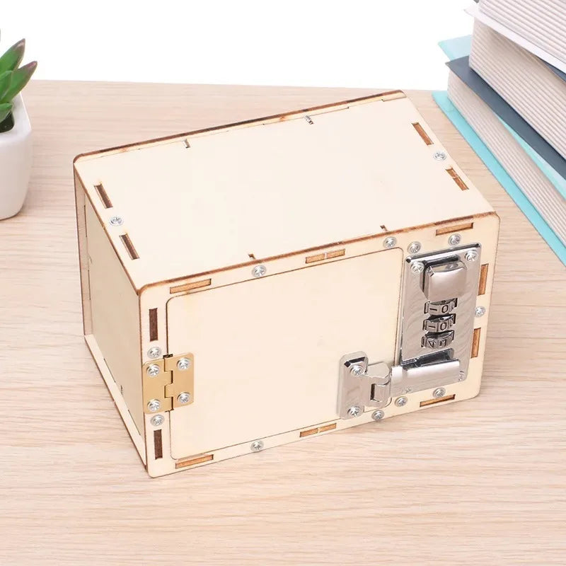Wonder Build Wooden Password Lockbox Kit
