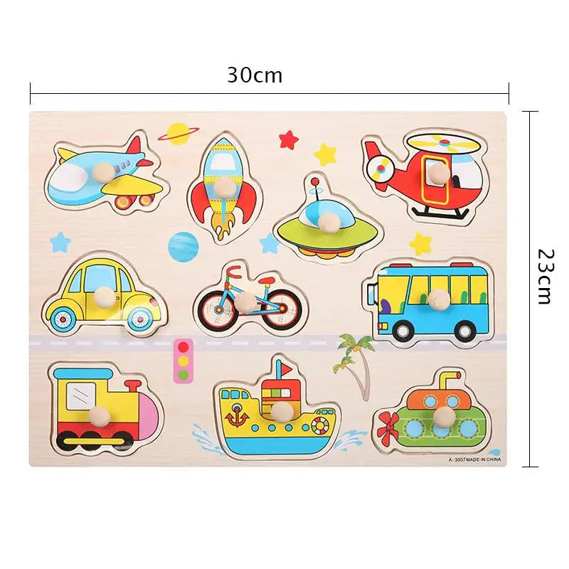Little Learners Wooden Montessori Puzzle