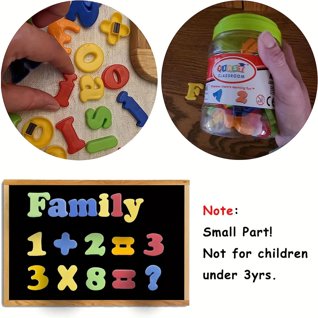 Stick & Spell 78pc Colorful Magnetic ABC 123 Learning Set