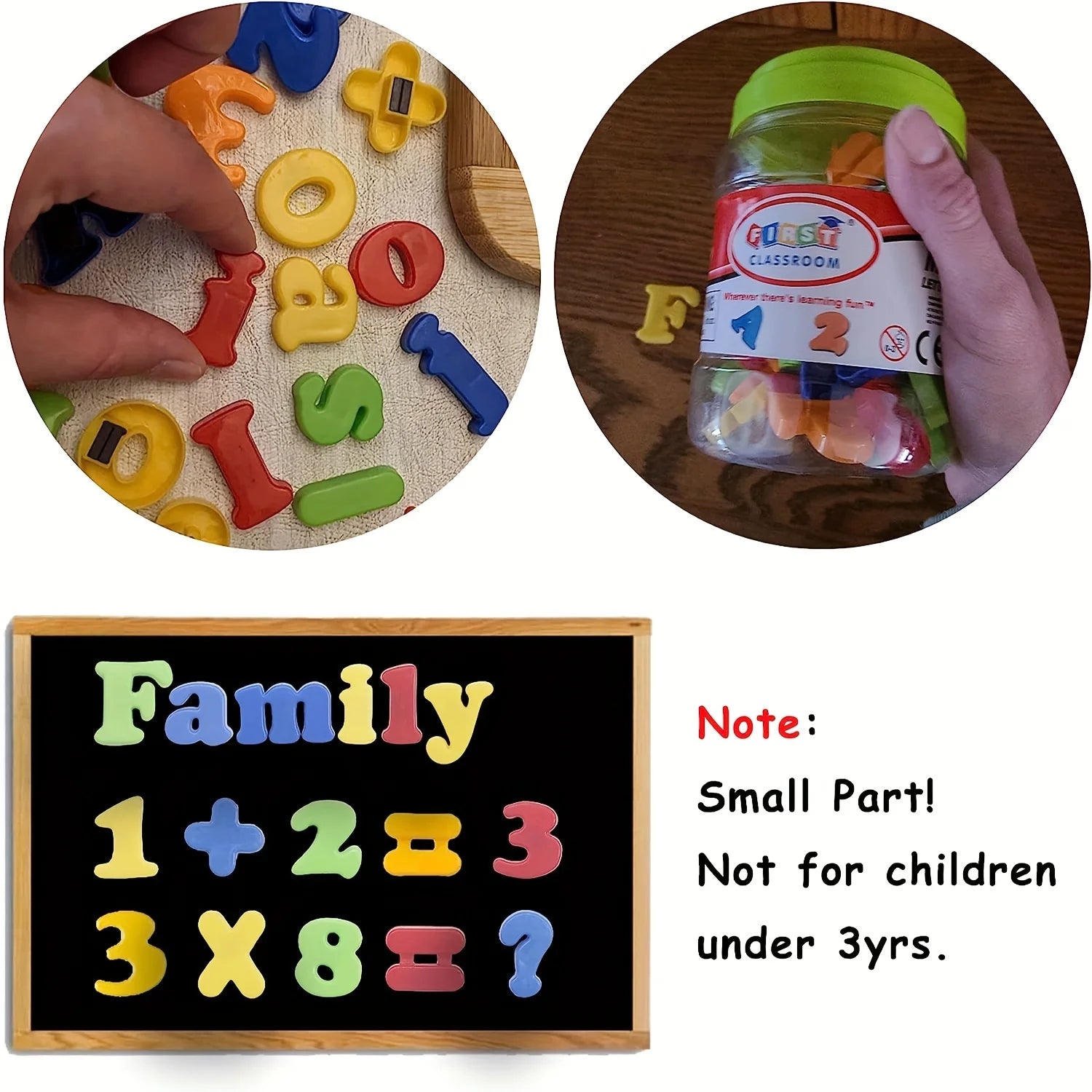 Stick & Spell 78pc Colorful Magnetic ABC 123 Learning Set