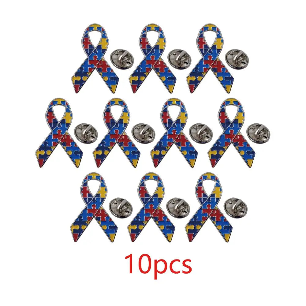 Autism Awareness Nickel Enamel Pin Badge