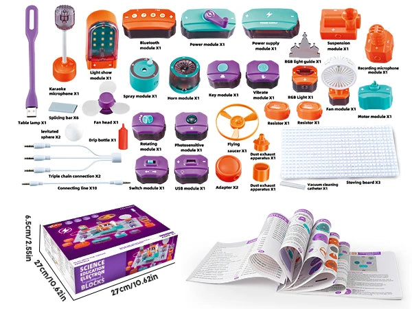 Little Engineers 53pc DIY Electronics Circuit Science Kit