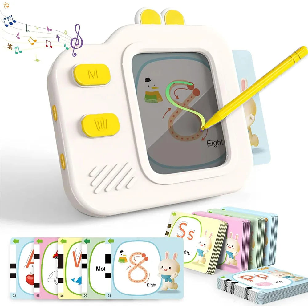 Flash Card Reader with LCD Drawing Pad and Sound