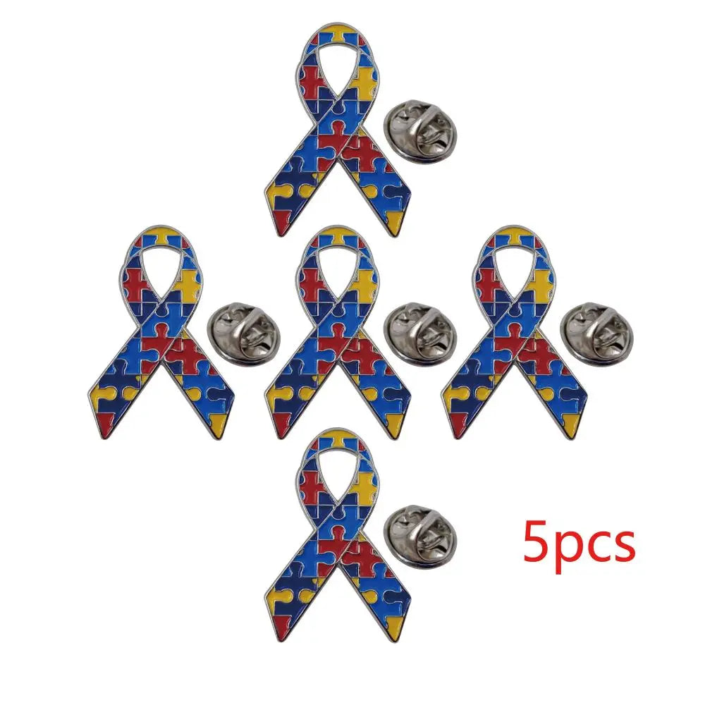 Autism Awareness Nickel Enamel Pin Badge