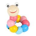 Wiggle & Learn Montessori Wooden Caterpillar Puppet Toy Set