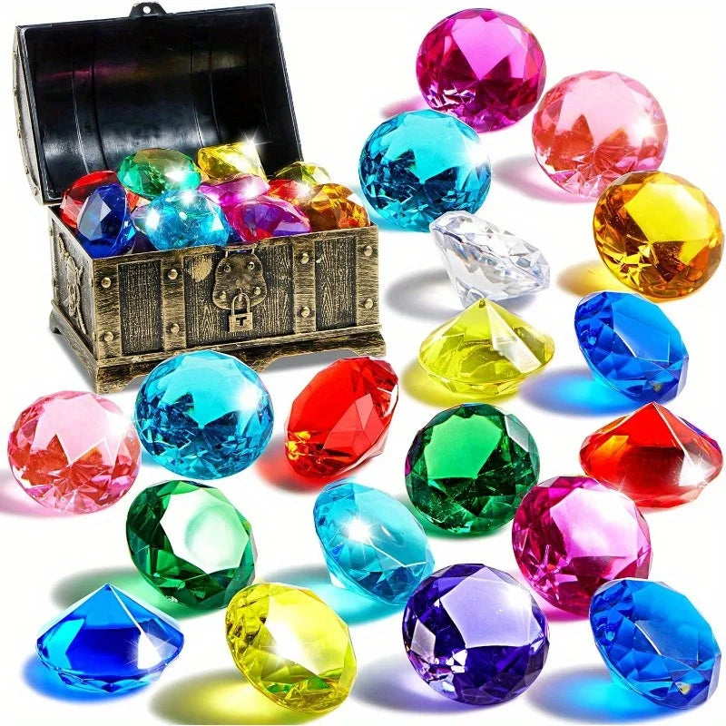Dive & Discover Pirate Treasure Chest Diamond Pool Toy Set