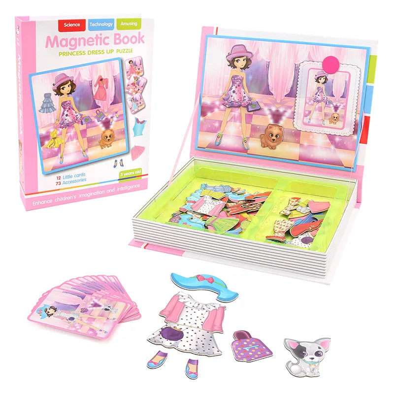Magnetic 3D Cartoon Puzzle Brain Game