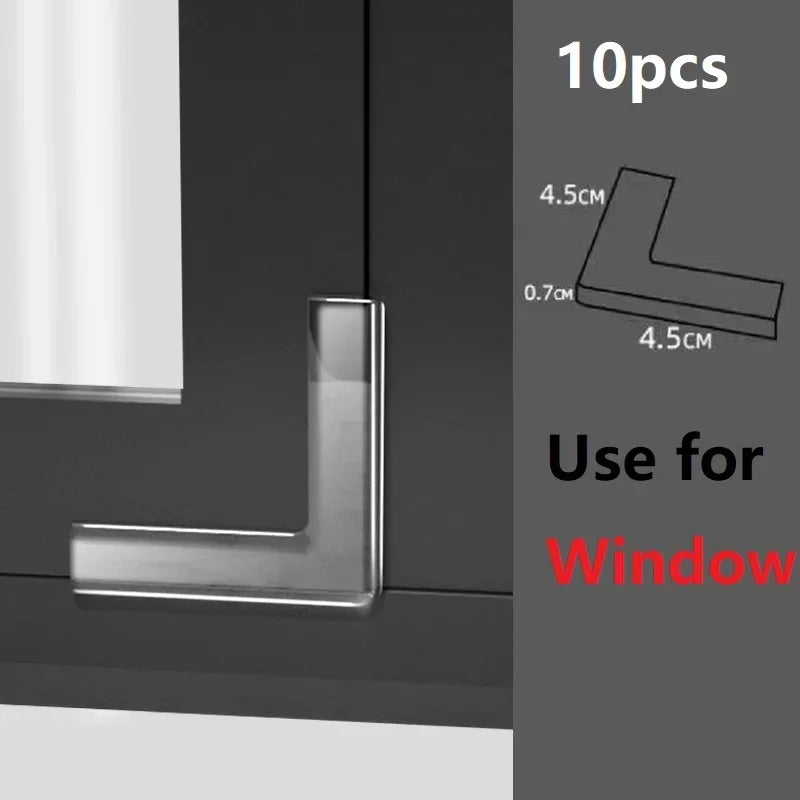 Safe Edges Transparent Silicone Corner Protection Guard Pack