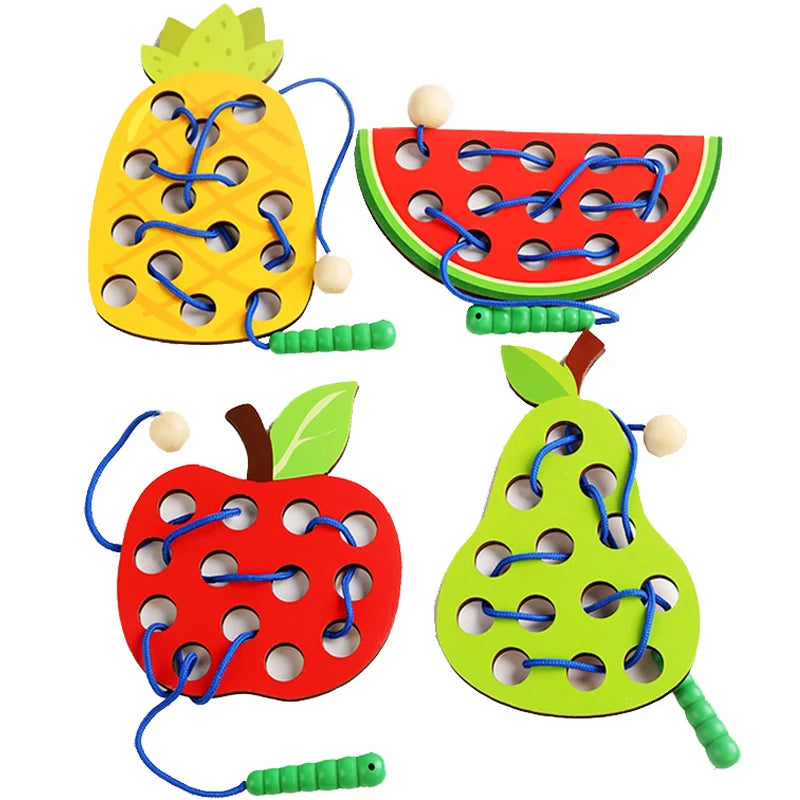 Little Hands Fruit Lacing Fine Motor Toy
