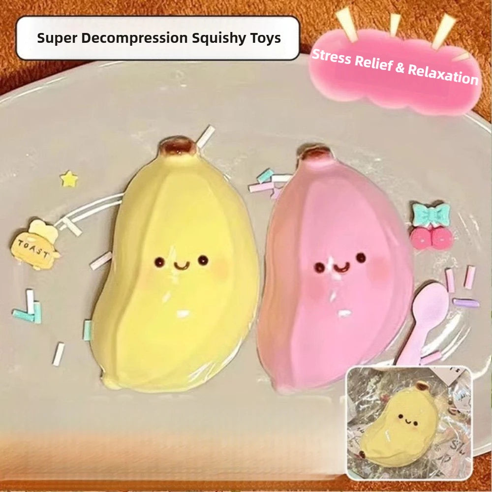 Banana Squishy Stress Relief Sensory Fidget Toy
