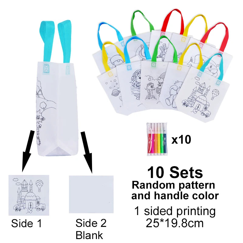 Little Artists DIY Graffiti Coloring Craft Bag