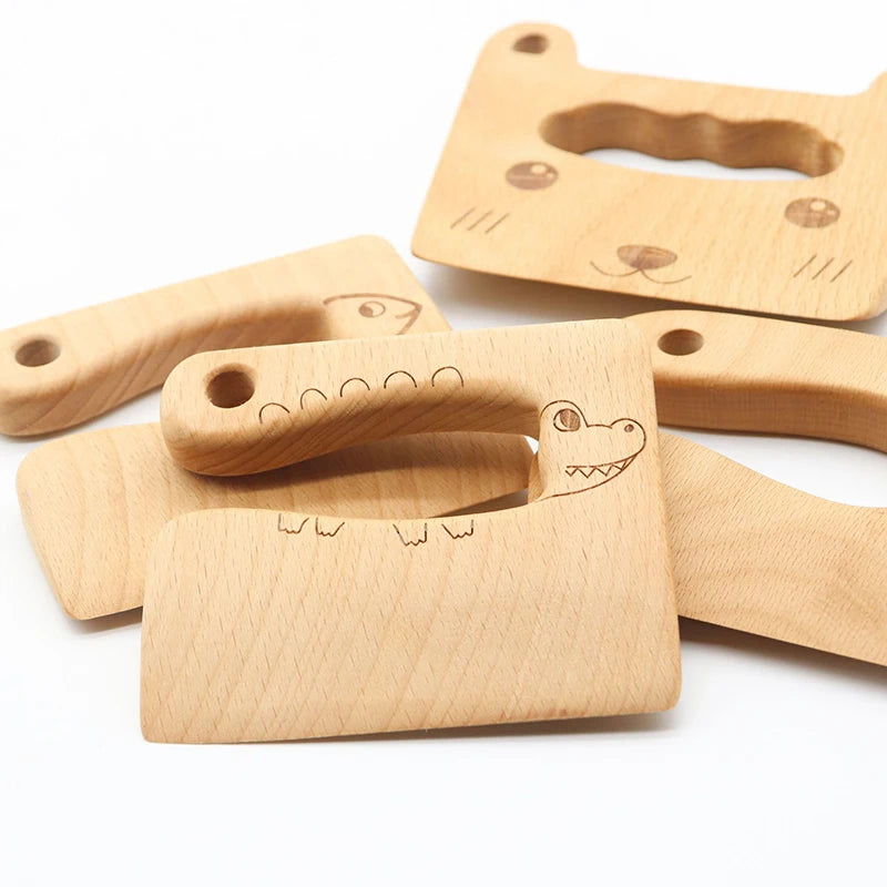 Wooden Montessori Kitchen Cutting Toy