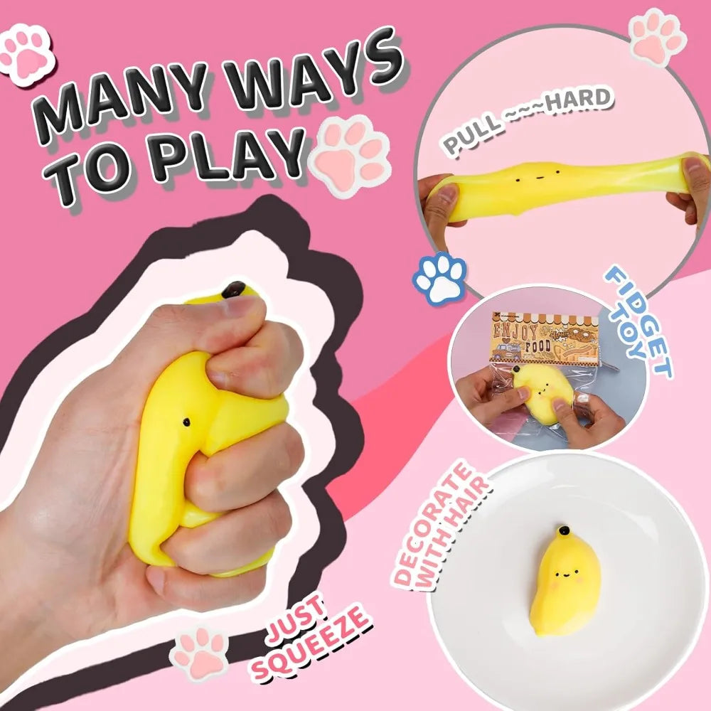 Banana Squishy Stress Relief Sensory Fidget Toy